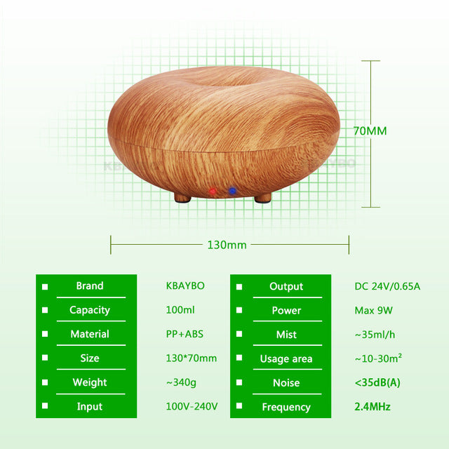 Aroma Essential Oil Diffuser Wood Grain-100ml