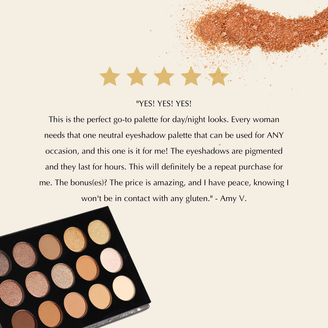 Neutral Eyeshadow Palette. For the Best Nude Makeup Looks.