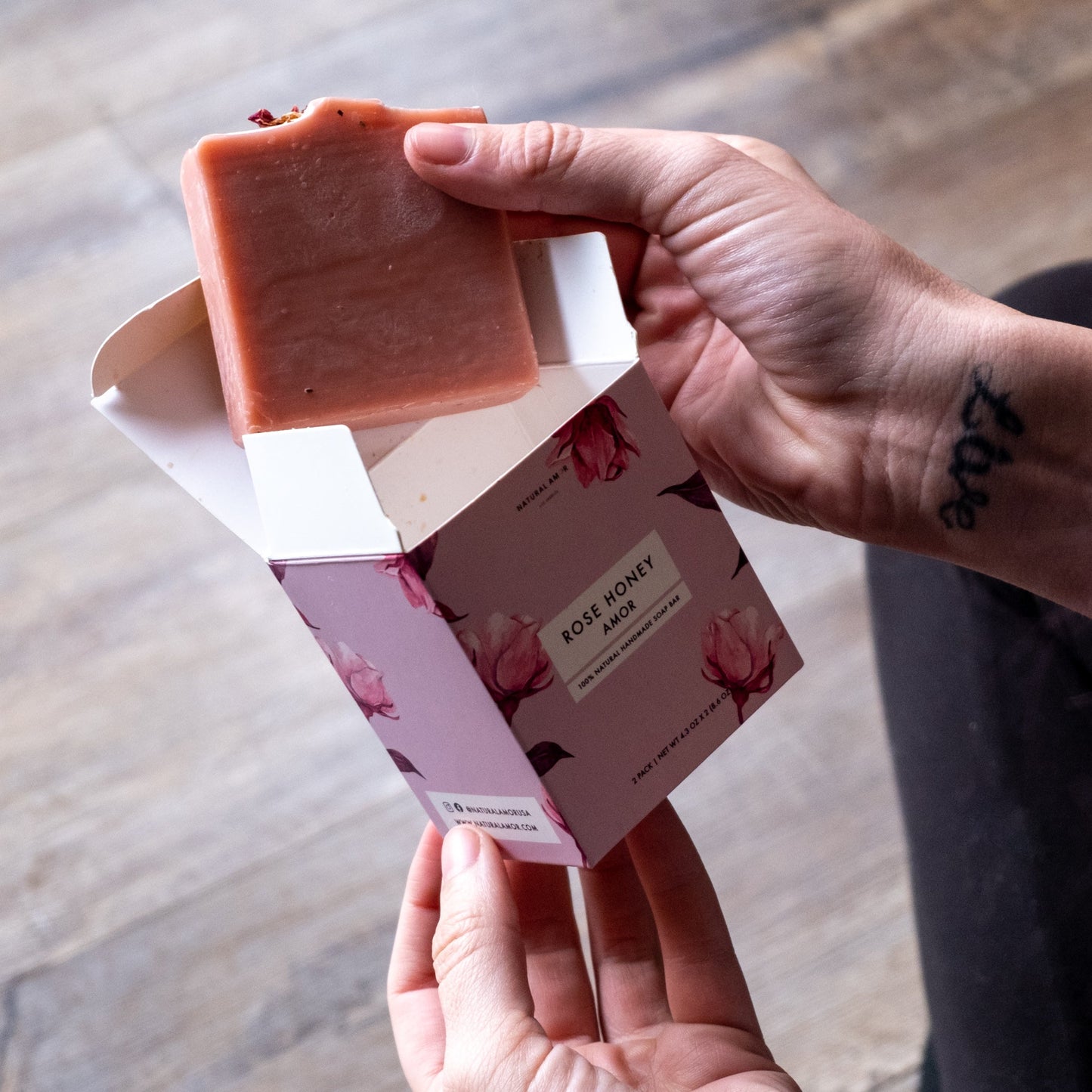 Rose Honey Soap 2pk