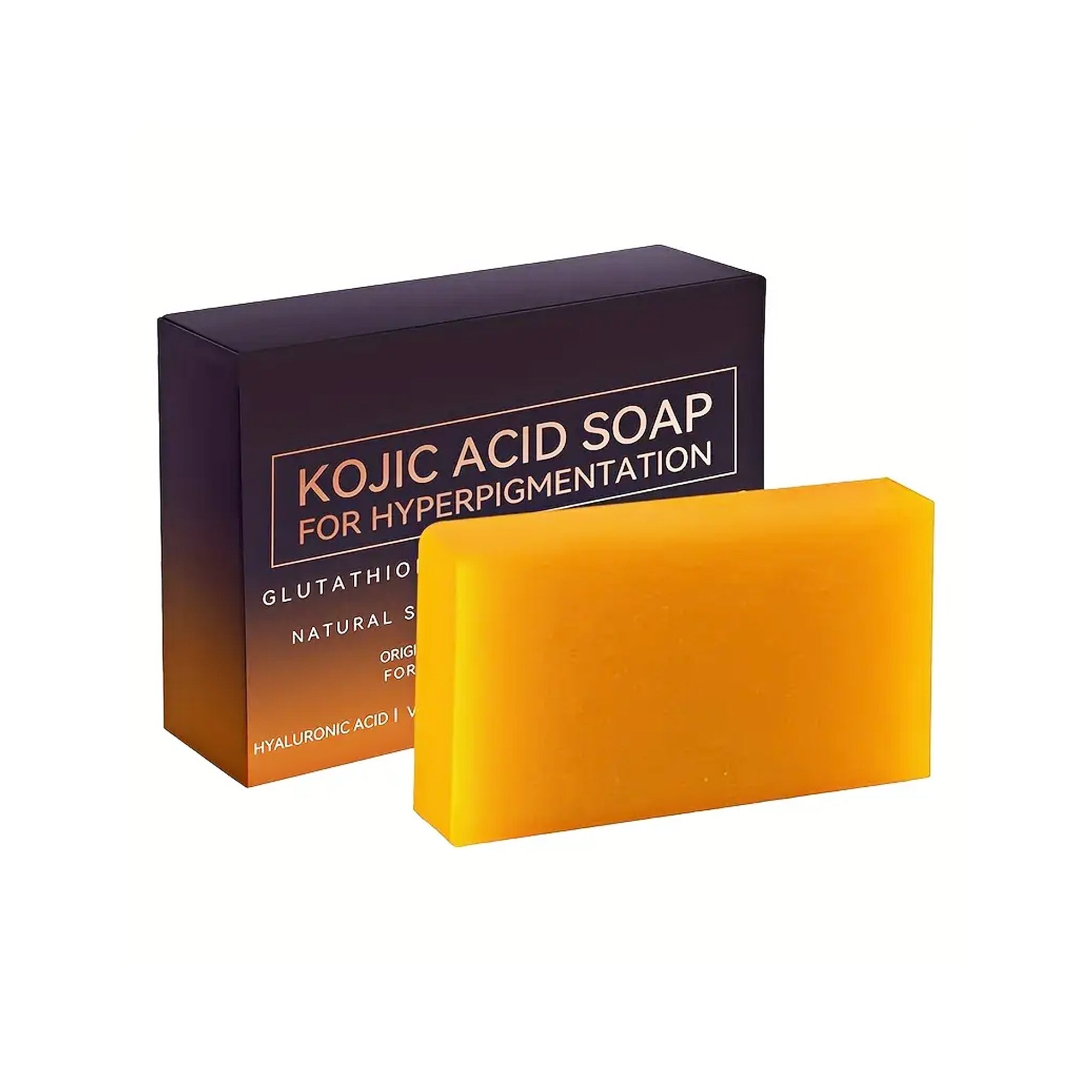 5.29oz Kojic Acid Soap Vitamin C & E, Retinol, Collagen & Turmeric - Face & Body Cleansing Soap
