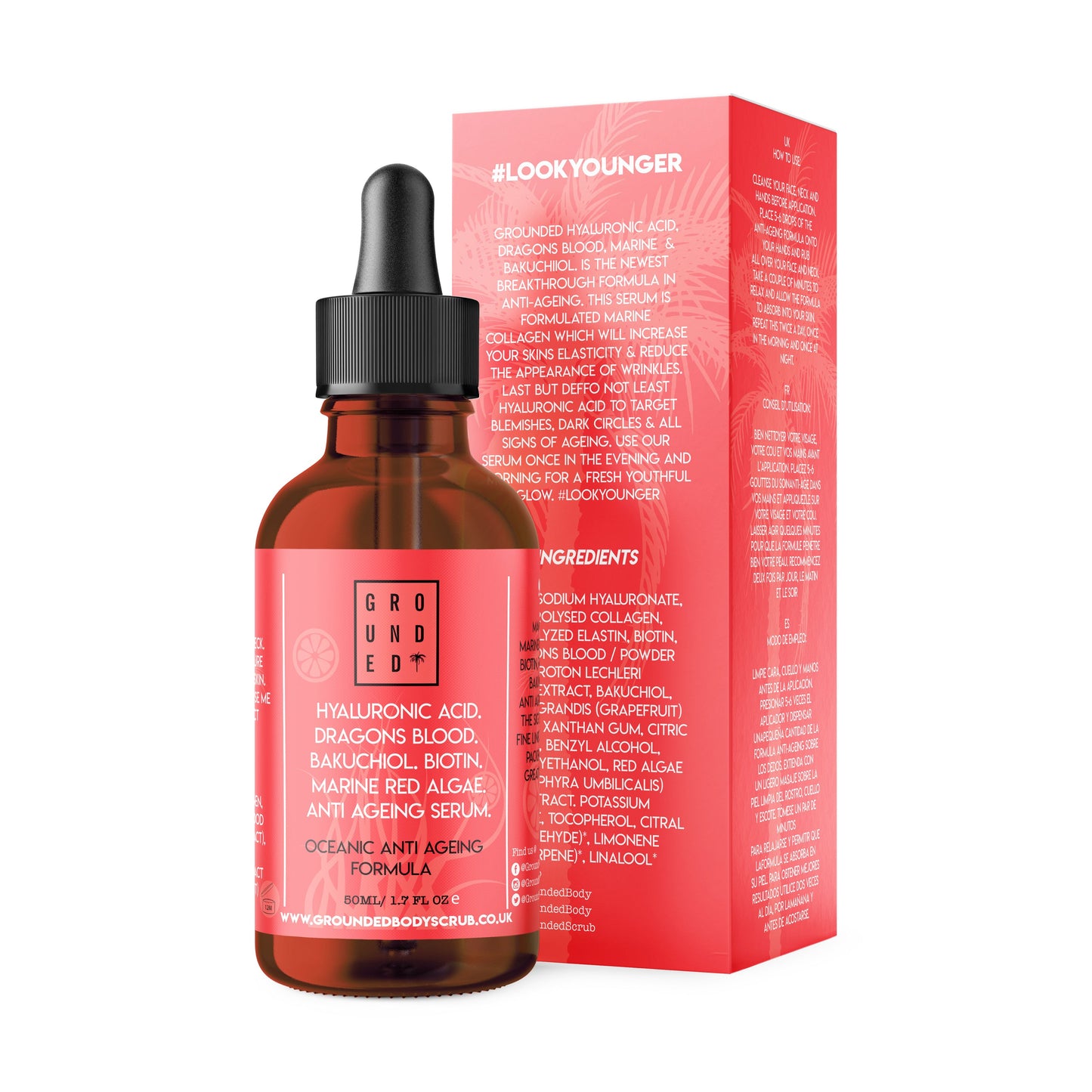Dragons Blood, Bakuchiol, Biotin, Marine Collagen, Algae HA Serum