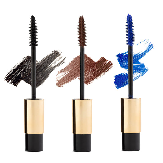 Long Lashes Mascara For Dramatic Looks - Carbon Black, Brown and Blue